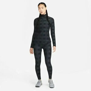 NEW! Nike Pro Women's Plus 3X Dri-FIT Mid Rise Hyperwarm Plaid Tights
